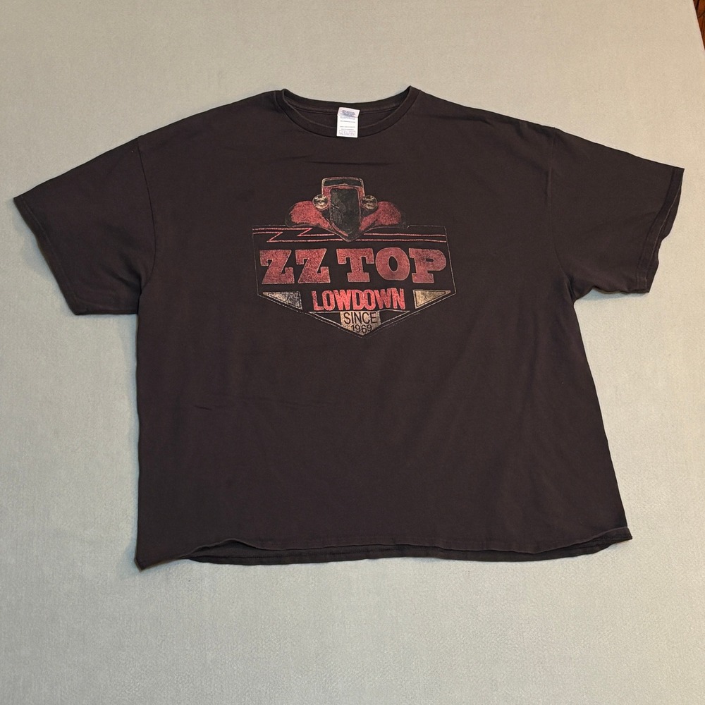 ZZ Top Lowdown Since 1969 Graphic T-Shirt Mens 3XL Black‎ Delta Pro Weight Tee